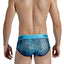 Clever Dark-Blue Labyrinth Piping Brief