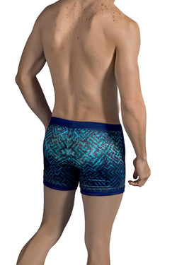 Clever Dark-Blue Labyrinth Swim Trunk thumbnail 2