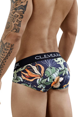 Clever Dark Blue/Multicolor Lotus Piping Brief thumbnail 2