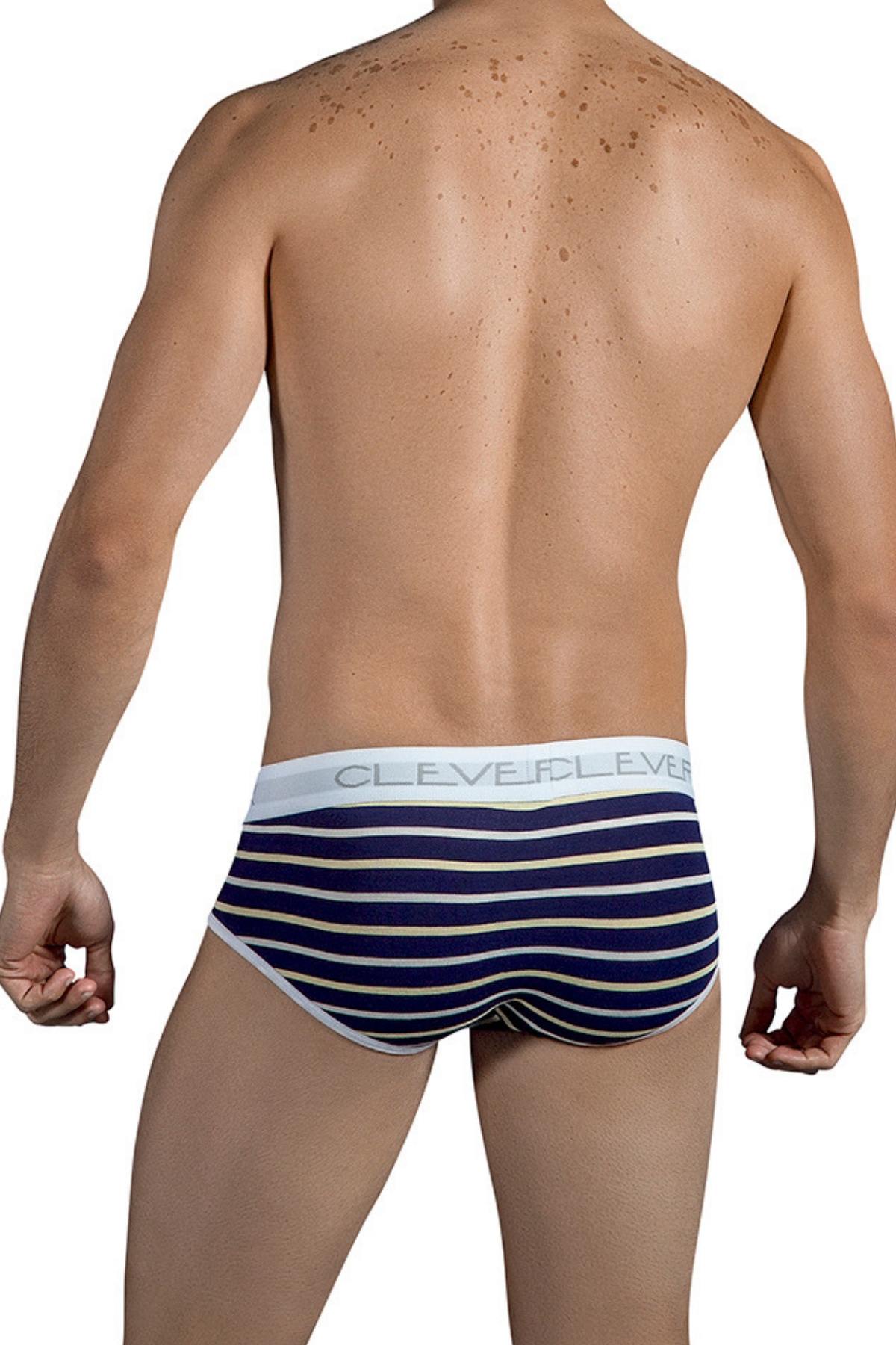 Clever Dark-Blue Wine Piping Brief