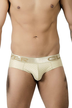 Clever Gold Limited Edition Textured Stripe Latin Brief thumbnail 1