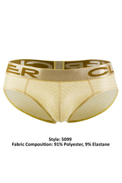 Clever Gold Limited Edition Textured Stripe Latin Brief thumbnail 4