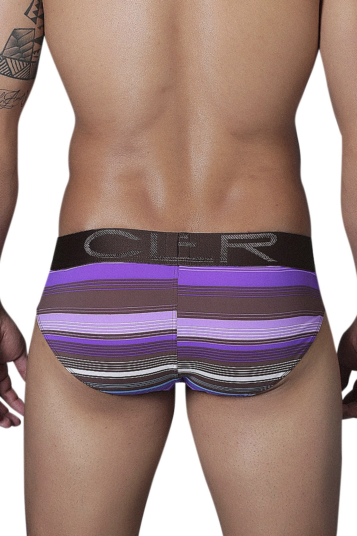 Clever Grape Limited Edition Striped Latin Brief