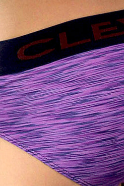Clever Grape/Navy Limited Edition Striped Latin Brief thumbnail 4