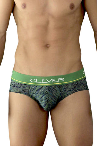 Clever Green/Blue Limited Edition Striped Latin Brief