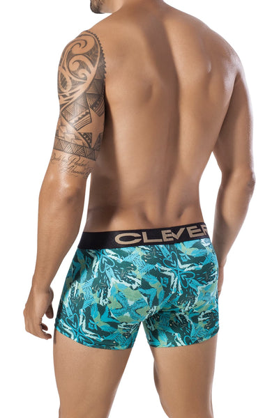 Clever Green Natural Snake Boxer Trunk