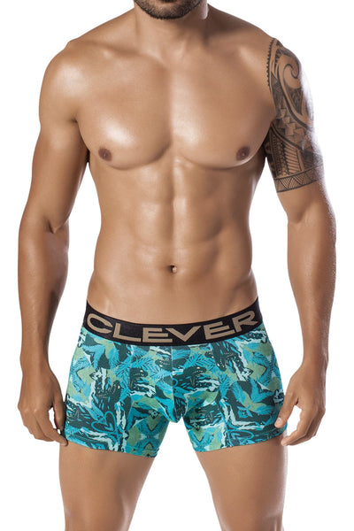 Clever Green Natural Snake Boxer Trunk