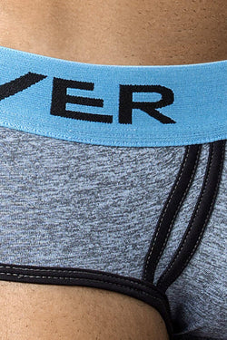 Clever Grey/Blue Modern Piping Brief thumbnail 3