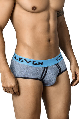 Clever Grey/Blue Modern Piping Brief