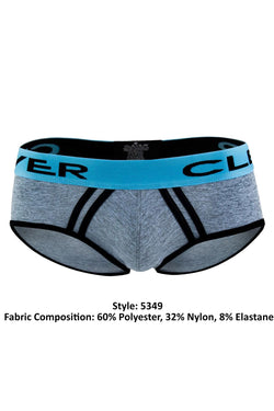 Clever Grey/Blue Modern Piping Brief thumbnail 4