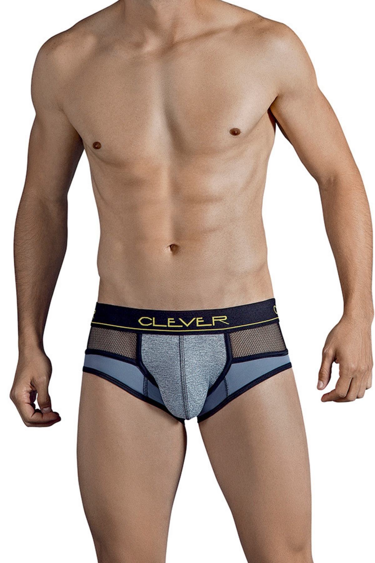 Clever Grey Honeycomb Piping Brief