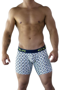 Clever Limited Edition Blue/Green Geo X-Long Boxer 909913 thumbnail 1