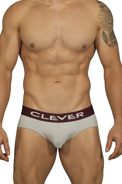 Clever Limited Edition Grey Pinstripe Latin Brief 519945