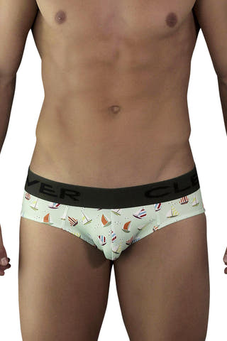 Clever Mint/Green Limited Edition Sailboat Latin Brief