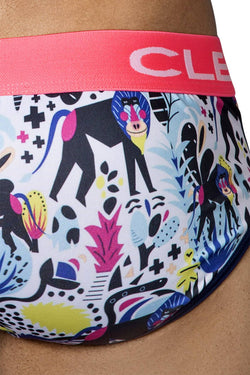 Clever Neon Coral/Multi Jungle City Piping Brief thumbnail 3