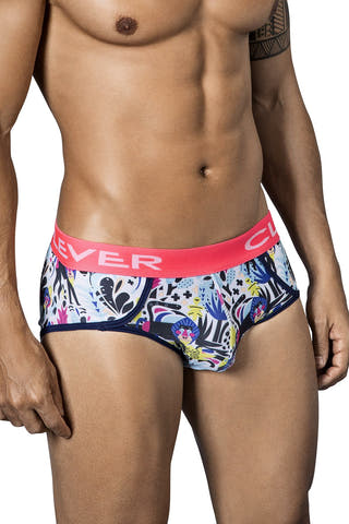 Clever Neon Coral/Multi Jungle City Piping Brief