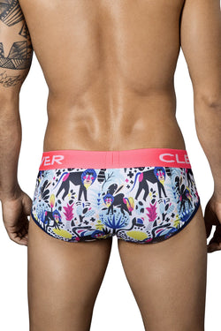 Clever Neon Coral/Multi Jungle City Piping Brief thumbnail 2