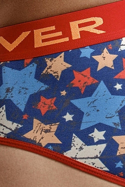 Clever Red/Blue Rocker Piping Brief thumbnail 3