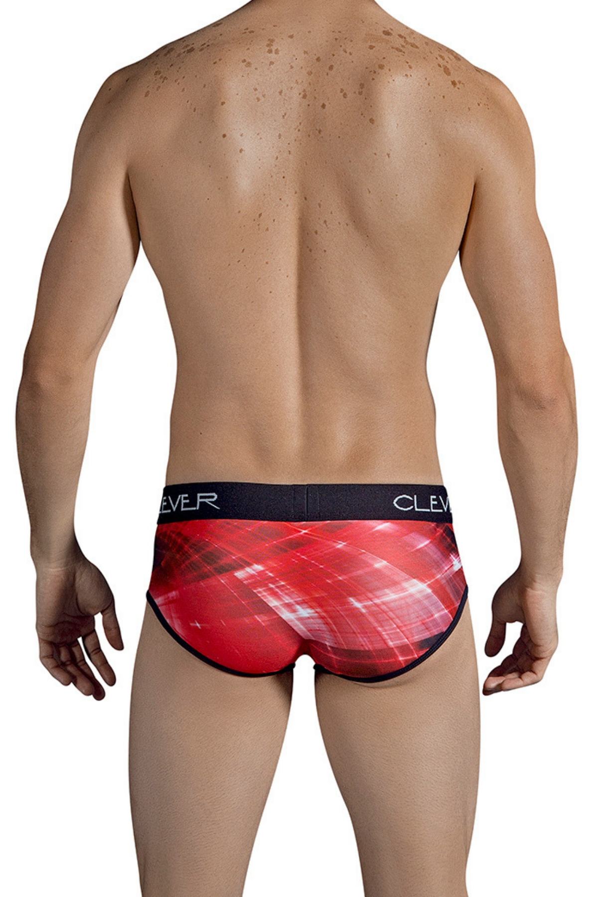 Clever Red Electricity Piping Brief
