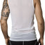 Clever White Flowers Tank Top