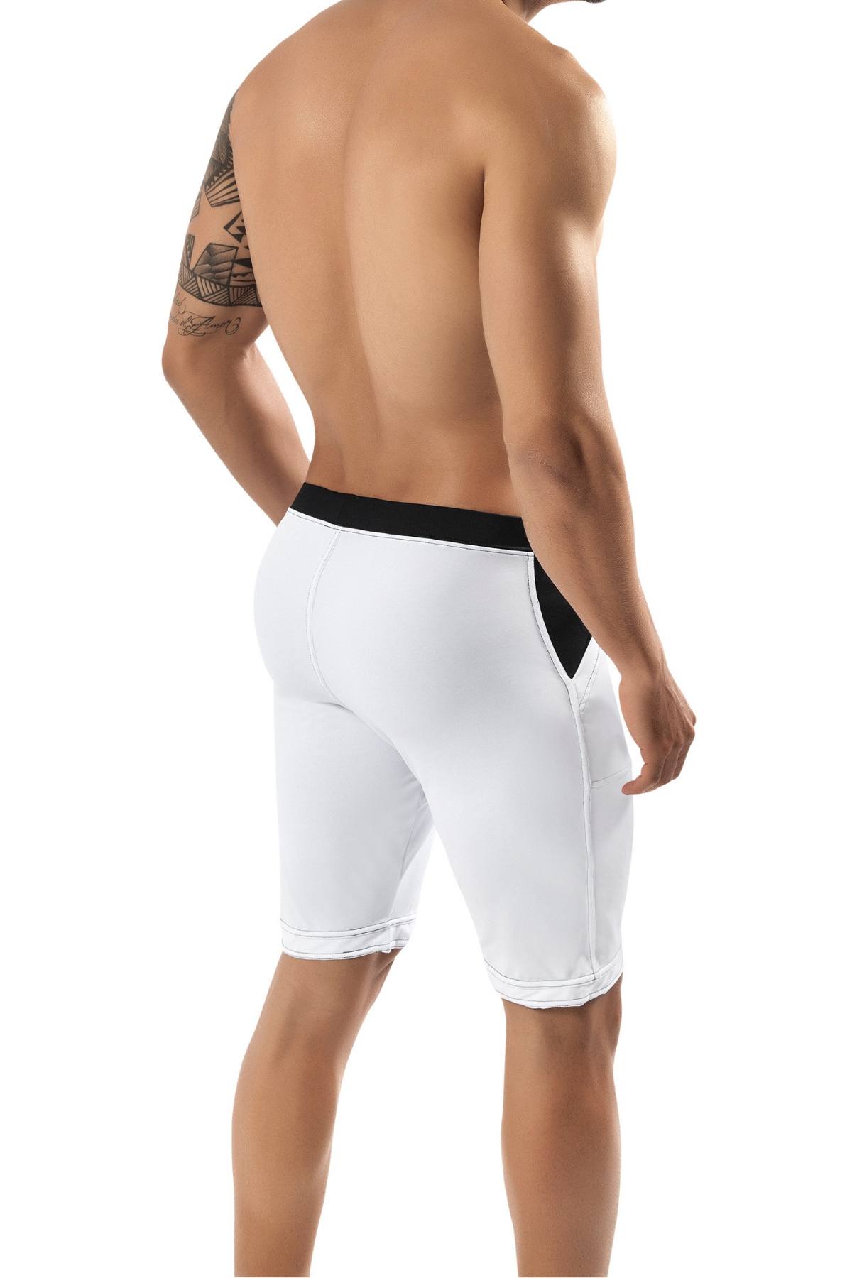 Clever White Guarulhos Long Swim Trunk