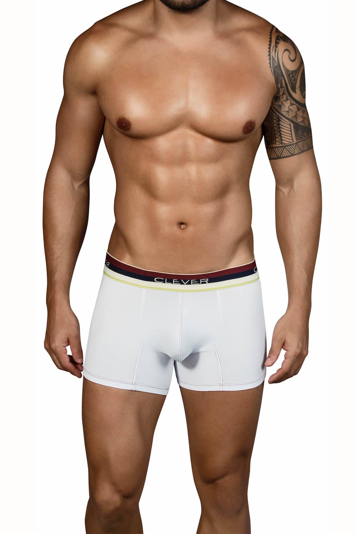 Clever White Lines Boxer Brief