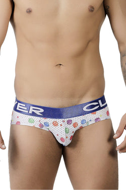 Clever White/Multi Limited Edition Bubble Latin Brief thumbnail 1