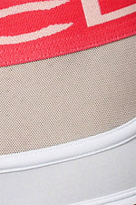 Clever White/Neon Coral Kissable Jockstrap