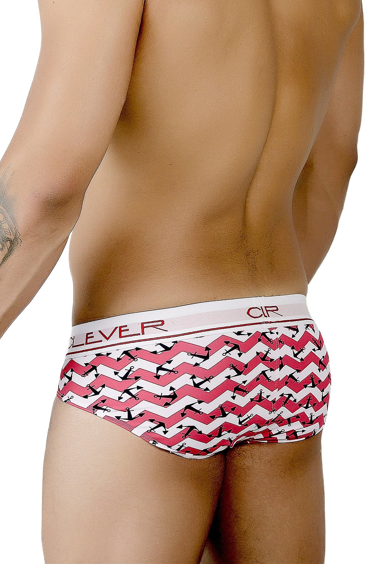 Clever White/Red Limited Edition Anchor Latin Brief