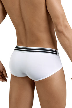 Clever White Sophisticated Piping Brief thumbnail 2