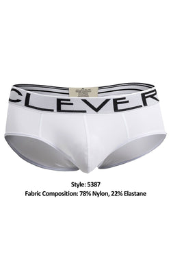 Clever White Sophisticated Piping Brief thumbnail 4