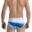 Clever White Waves Piping Brief