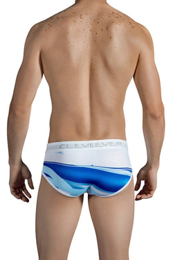 Clever White Waves Piping Brief thumbnail 2