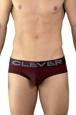 Clever Wine/Teal Limited Edition Striped Latin Brief thumbnail 1
