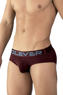 Clever Wine/Teal Limited Edition Striped Latin Brief thumbnail 2