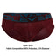 Clever Wine/Teal Limited Edition Striped Latin Brief