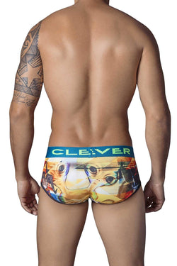 Clever Yellow/Blue Utopia Piping Brief thumbnail 2