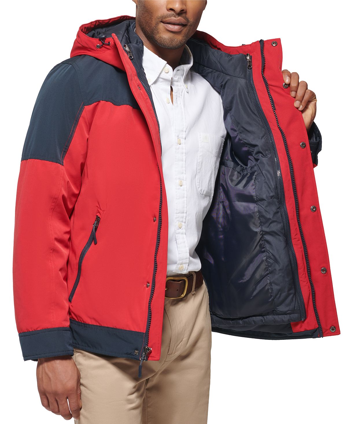 Club Room 3-in-1 Hooded Jacket Red