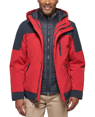 Club Room 3-in-1 Hooded Jacket Red