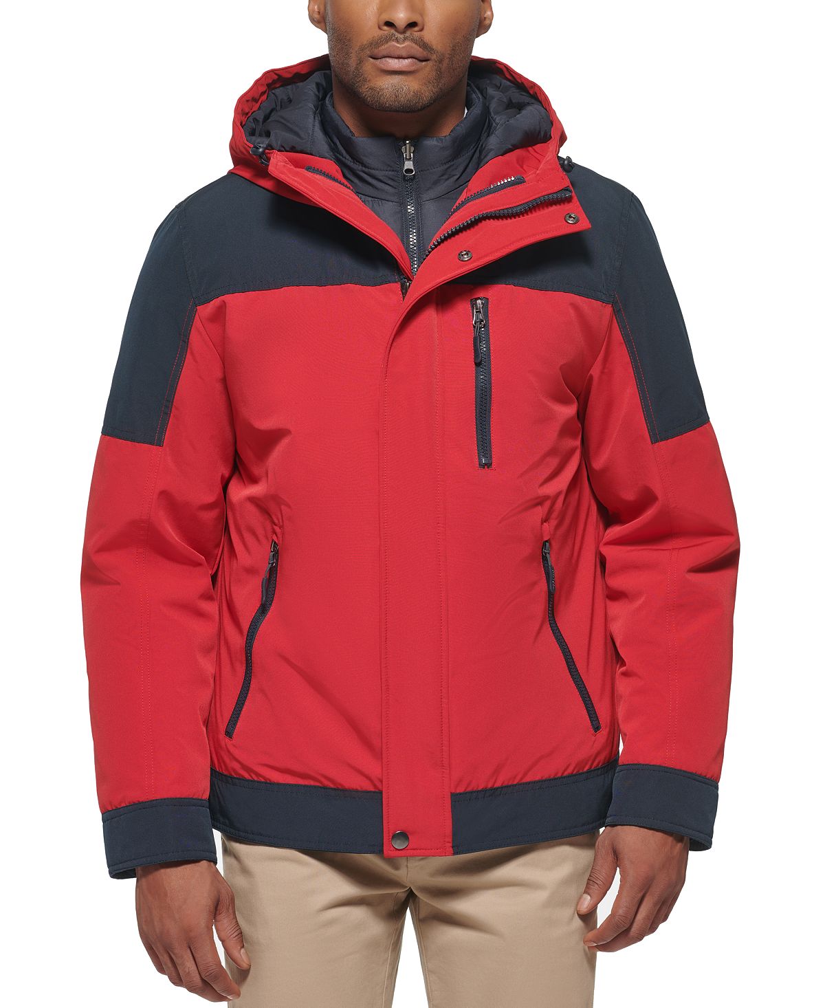 Club Room 3-in-1 Hooded Jacket Red
