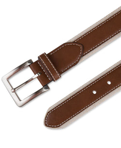 Club Room 35mm Leather Overlay Belt Tan thumbnail 3