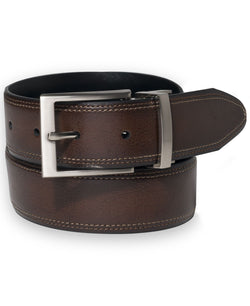 Club Room 35mm Milled Calf Reversible Belt Brown/Black thumbnail 1