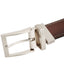 Club Room 35mm Milled Calf Reversible Belt Brown/Black