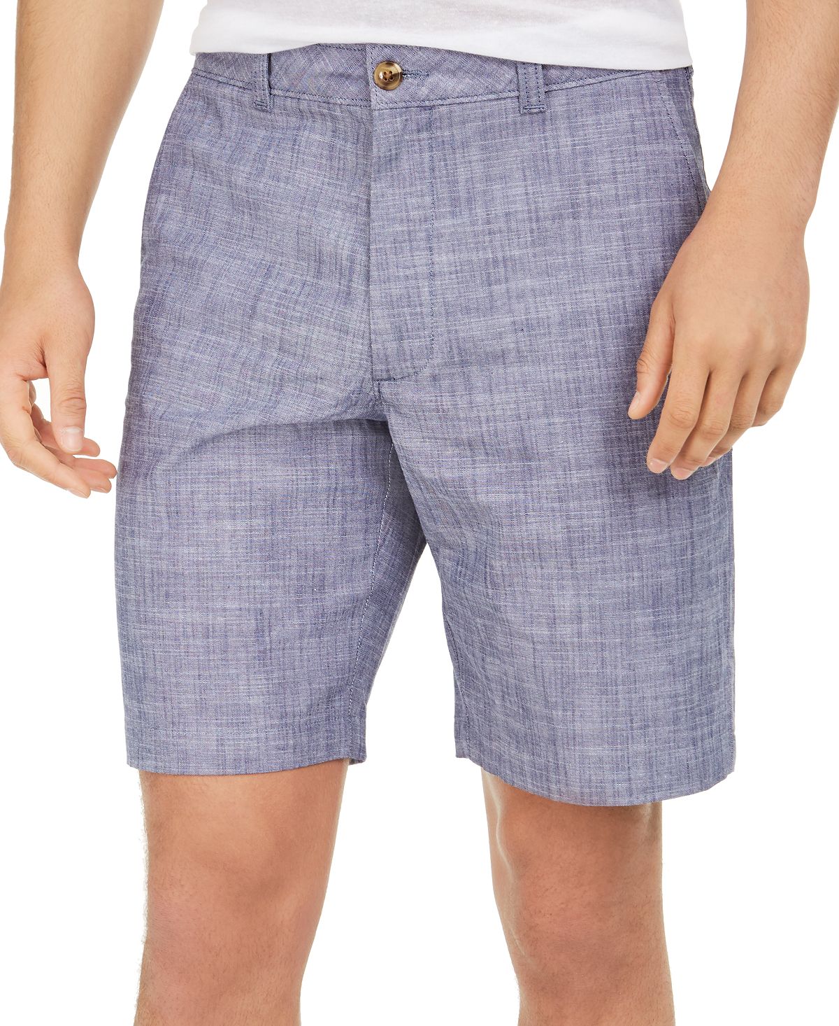 Club Room 7" Stretch Chambray Shorts Chambray