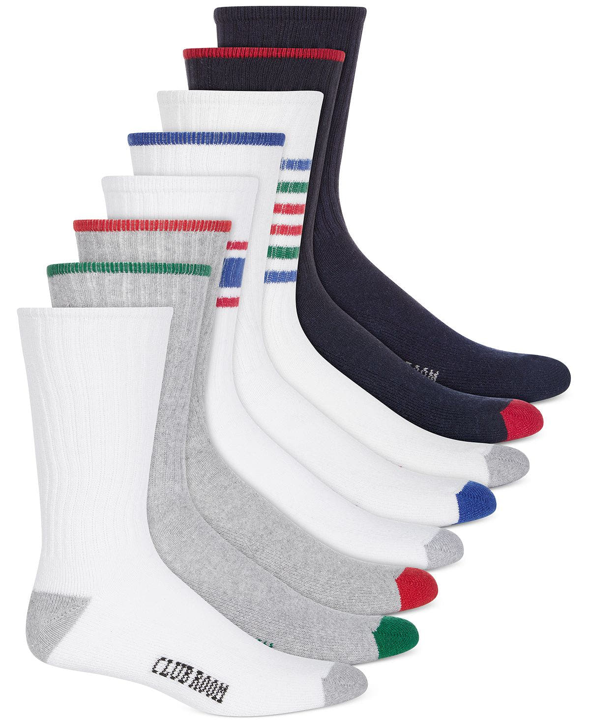 Club Room 8-pk. Crew Socks Red