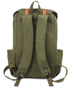 Club Room Backpack With Flaps Green Khaki thumbnail 3