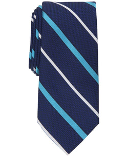 Club Room Classic Stripe Tie Teal thumbnail 1