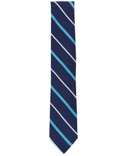 Club Room Classic Stripe Tie Teal thumbnail 2