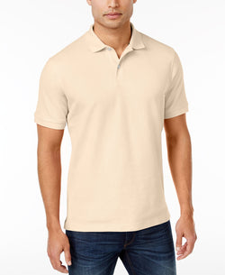 Club Room Classic-fit Solid Performance Upf 50+ Polo Natural thumbnail 2