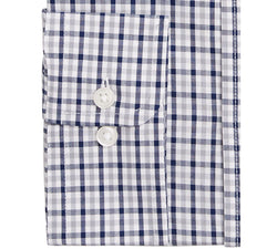 Club Room Classic/regular Fit Gingham Check Performance Dress Shirt Grey Navy thumbnail 2